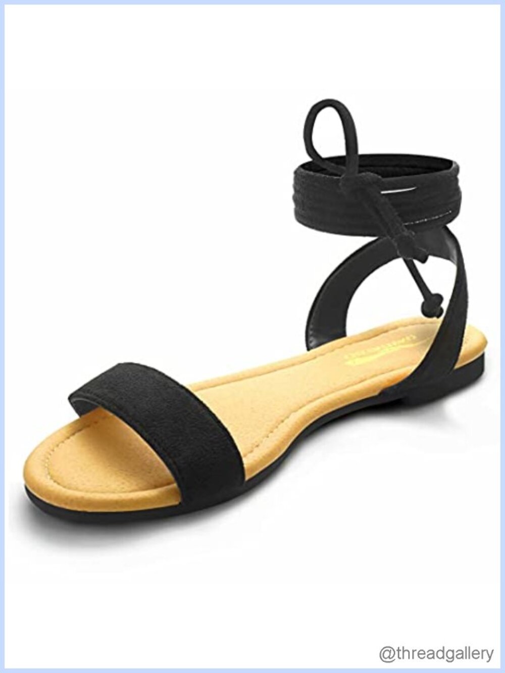 Open Toe Ankle Wrap Lace Up Flat Sandals Comfortable Handmade Gladiator